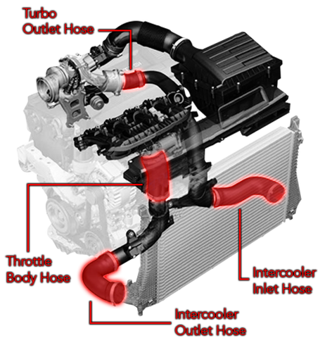 APR 19-26 Audi Q3 Turbo Outlet Hose (Conversion Kit APR EFR7163 & APR Outlet Pipe) - MS100214