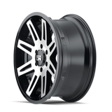 ION Type 142 20x9 / 6x135 BP / 0mm Offset / 87.1mm Hub Black/Machined Wheel - 142-2936B