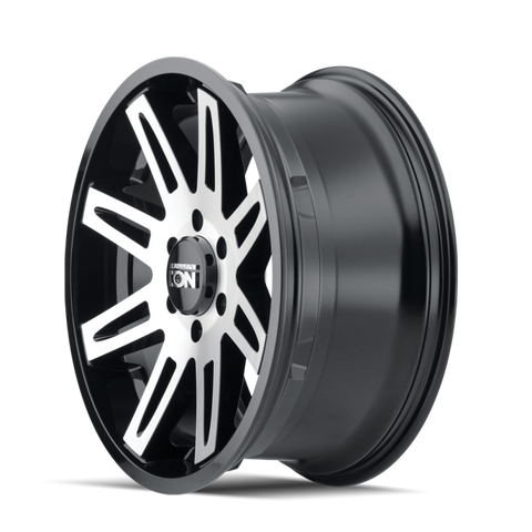 ION Type 142 17x9 / 5x127 BP / -12mm Offset / 78.1mm Hub Black/Machined Wheel - 142-7973B