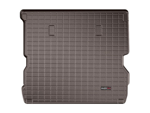 WeatherTech 2017+ Land Rover Discovery Cargo Liners - Cocoa (w/ 4 Zone Climate Control) - 431084