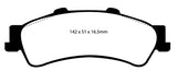 EBC 01-05 Cadillac Deville 4.6 HD Yellowstuff Rear Brake Pads - DP41630R