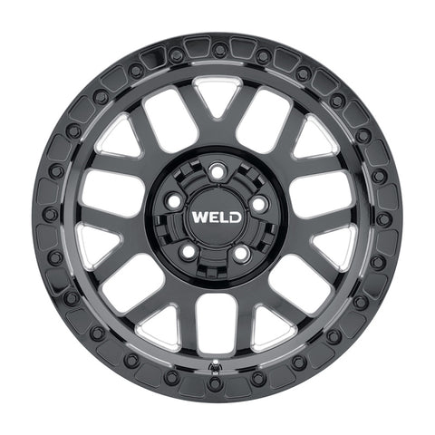Weld Off-Road W902 17X9.0 Cinch Beadlock 6X135 6X139.7 ET-12 BS4.50 Gloss Black MIL 106.1 - W90279098450