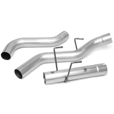 Banks Power 13-18 Dodge RAM Monster Exhaust 4.0in. Single 6.7L CCLB w/ SideKick S/S Black Tip - 49796-B