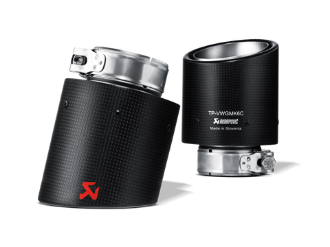 Akrapovic 09-12 Volkswagen Golf GTD (VI) Tail Pipe Set (Carbon) - TP-VWGMK6-CA