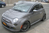 Rally Armor 12-18 Fiat 500 (Pop/Sport/Lounge/Abarth) Black UR Mud Flap w/ Red Logo - MF25-UR-BLK/RD