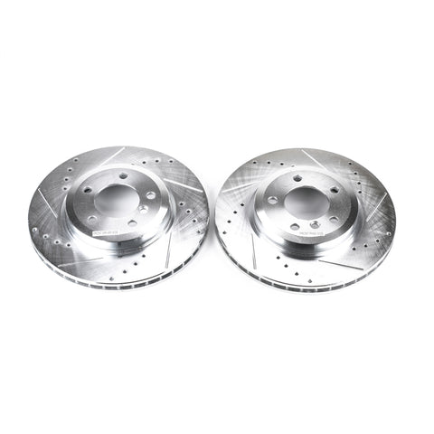 Power Stop 01-06 BMW 330Ci Front Evolution Drilled & Slotted Rotors - Pair - EBR653XPR