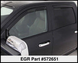 EGR 09+ Dodge Ram Pickup Quad Cab In-Channel Window Visors - Set of 4 (572651) - 572651