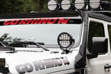 Go Rhino Xplor Blackout Series Round LED Spot Light Beam w/DRL (Surface/Thread Stud Mnt) 7in. - Blk - 750800711SRS