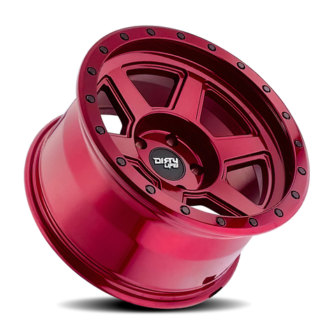 Dirty Life 9315 Compound 17x9 / 6x139.7 BP / -38mm Offset / 106mm Hub Crimson Candy Red Wheel - 9315-7983R38