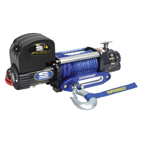 Superwinch 9500 LBS 12V DC 3/8/in x 80ft Synthetic Rope Talon 9.5SR Winch - 1695201