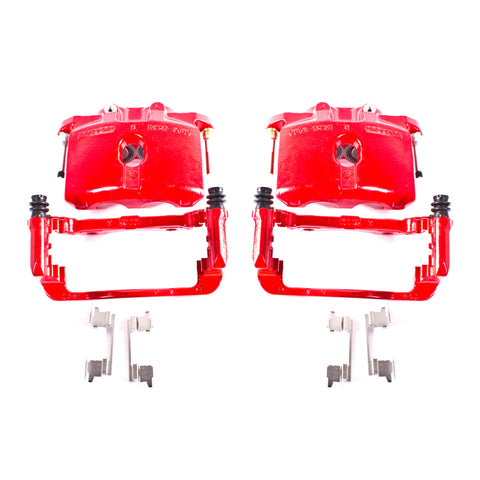 Power Stop 03-06 Cadillac Escalade Rear Red Calipers w/Brackets - Pair - S4940