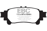 EBC 10+ Lexus RX350 3.5 (Japan) Extra Duty Rear Brake Pads - ED91850