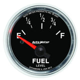 Autometer GS 52mm 0-90 ohms Short Sweep Electronic Fuel Level GM Gauge - 3813