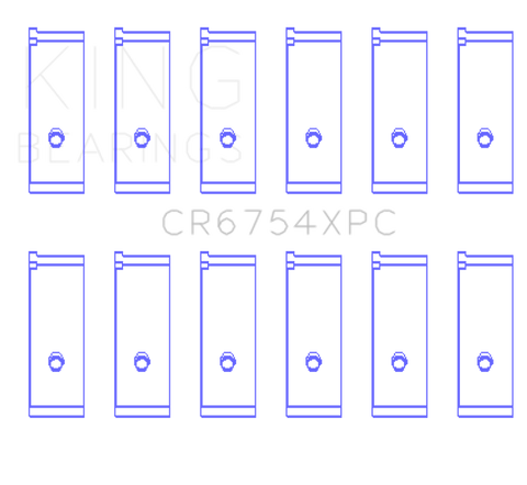 King Toyota2JZGE/2JZGTE 3.0L (Size STDX) pMaxKote Performance Rod Bearing Set - CR6754XPCSTDX