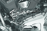 Kuryakyn Flame Shift Linkage Chrome - 1072
