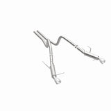 Magnaflow 2014 Ford Mustang V6 3.7L Comp Series Dual Split Rear Polished Stainless C/B Perf Exhaust - 15245