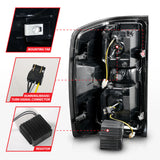 ANZO 15-19 Chevrolet Silverado 2500 HD/3500 HD LED Taillight w/ Sequential Black Housing/Smoke Lens - 311451