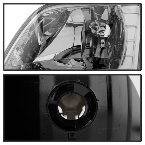 xTune Ford F150 97-03 Crystal Headlights w/ Clear LED Corners Smoke HD-ON-FF15097-LED-SET-SM - 5014801