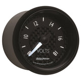 Autometer GT Series 52mm Full Sweep Electronic 8-18 Volts Voltmeter - 8091