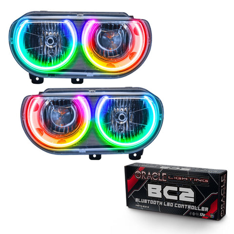 Oracle 08-14 Dodge Challenger SMD HL (Non-HID) - ColorSHIFT w/ BC1 Controller - 7720-335