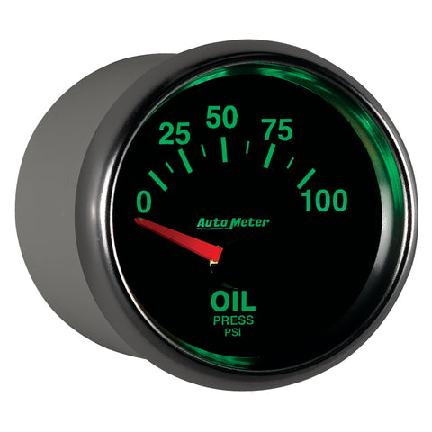 Autometer GS 0-100 PSI Short Sweep Electronic Oil Pressure Gauge - 3827