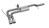 QTP 14-18 Chevy Silverado 1500 4.8L/5.3L EC/CC SB 304SS Screamer Cat-Back Side Exit w/4.5in Tips - 410014