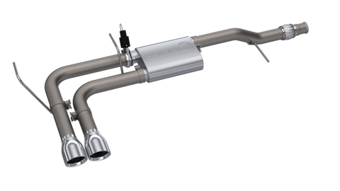 QTP 14-18 Chevy Silverado 1500 4.8L/5.3L EC/CC SB 304SS Screamer Cat-Back Side Exit w/4.5in Tips - 410014