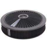 Edelbrock Air Cleaner Pro-Flo High-Flow Series Round Filtered Top 14In Dia X 3 125In Dropped Base - 43662