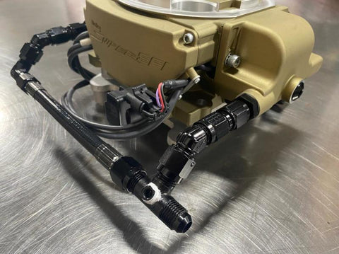 Fragola 6AN Holly Sniper Q-Jet EFI Feed Line - Black Hose - 930036-BL