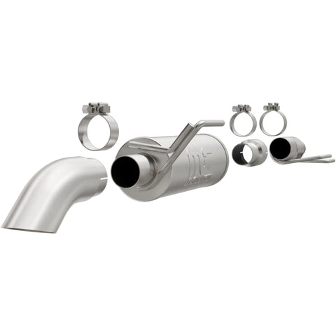 MagnaFlow Cat-Back, SS, 2.5/3in, Turn Down In Front Rear Tire 2015 Ford F150 2.7L V6T Ext Cab - 19056