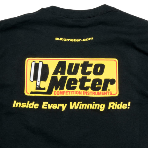 Autometer Black Competition Instruments T-Shirt - Large - 0422L