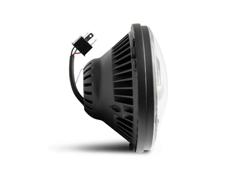 Raxiom 07-18 Jeep Wrangler JK Axial Series LED Headlights- Black Housing (Clear Lens) - J132813