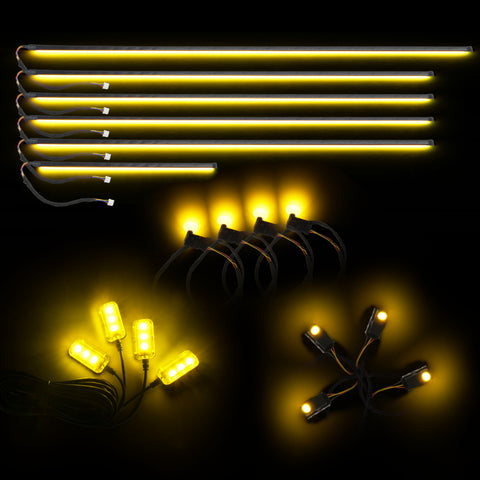 Oracle Lighting Dynamic Colorshift 18 Piece Universal Full LED Interior Dash Board Kit - 4240-332