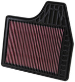 K&N Replacement Filter 11.438in O/S Length x 11.375in O/S Width x 1in H for 13 Nissan Altima 2.5L - 33-2478