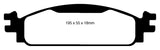 EBC 10 Ford Taurus 3.5 Redstuff Front Brake Pads - DP31825C