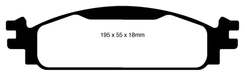 EBC 10 Ford Taurus 3.5 Redstuff Front Brake Pads - DP31825C