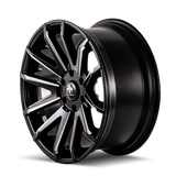 Mayhem 8109 Crossfire 20x9.5 / 6x139.7 BP / 10mm Offset / 106mm Hub Black w/ Milled Spokes Wheel - 8109-2983BM10