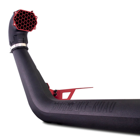 Mishimoto BORNE Off-Road 2018+ Jeep Wrangler JL Snorkel - Micro-Wrinkle Red - MMAI-JL-18NMWRD