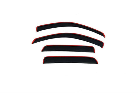 AVS 05-11 Dodge Dakota Quad Cab Ventvisor In-Channel Front & Rear Window Deflectors 4pc - Smoke - 194656
