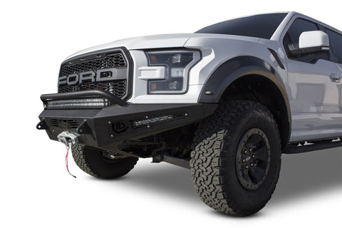 Addictive Desert Designs 17-18 Ford F-150 Raptor HoneyBadger Front Bumper w/ Winch Mount - F117382860103