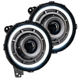 Oracle Jeep Wrangler JL Oculus Bi-LED Projector Headlights- Graphite Metallic - 5500K - 5839-504-PAU