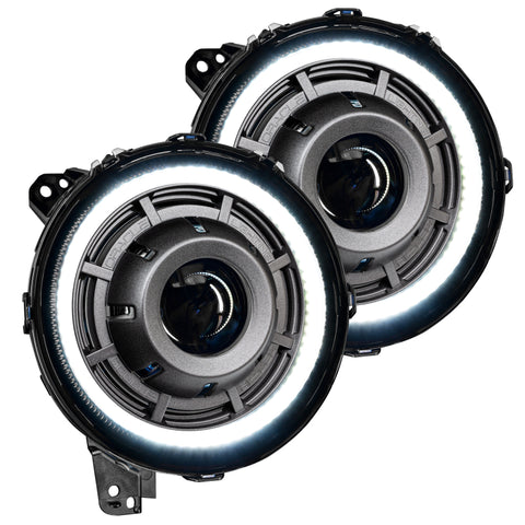 Oracle Jeep Wrangler JL Oculus Bi-LED Projector Headlights- Graphite Metallic - 5500K - 5839-504-PAU