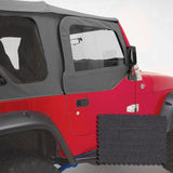 Rugged Ridge Upper Soft Door Kit Black Denim 97-06 Jeep Wrangler - 13714.15