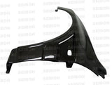 Seibon 03-07 Mitsubishi Evo 8 & IX 10mm Wider Carbon Fiber Fenders - FF0305MITEVO8