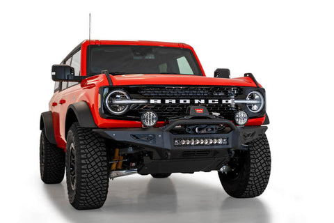 Addictive Desert Designs 2021+ Ford Bronco Rock Fighter Front Bumper - Hammer Black - F230181060103