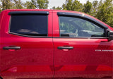 AVS 2023 Chevrolet Colorado / GMC Canyon Ventvisor Outside Mount Window Deflectors 4pc - Smoke - 94218