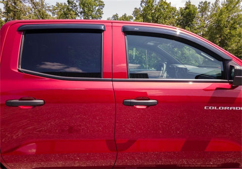 AVS 2023 Chevrolet Colorado / GMC Canyon Ventvisor Outside Mount Window Deflectors 4pc - Smoke - 94218