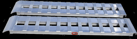 Gen-Y Heavy-Duty 12ft Aluminum Loading Ramps 15in x 144in 4K Capacity Per Ramp - Pair - GH-16144