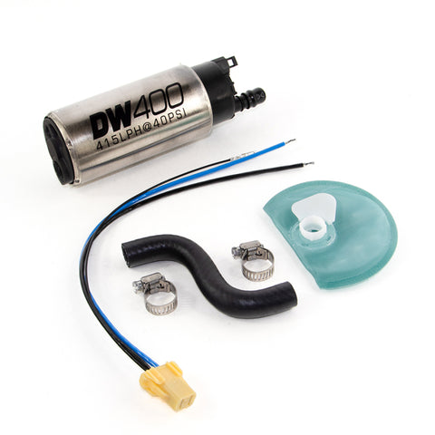 DeatschWerks 415LPH DW400 In-Tank Fuel Pump w/ 9-1044 Install Kit 85-97 Ford Mustang Cobra - 9-401-1044