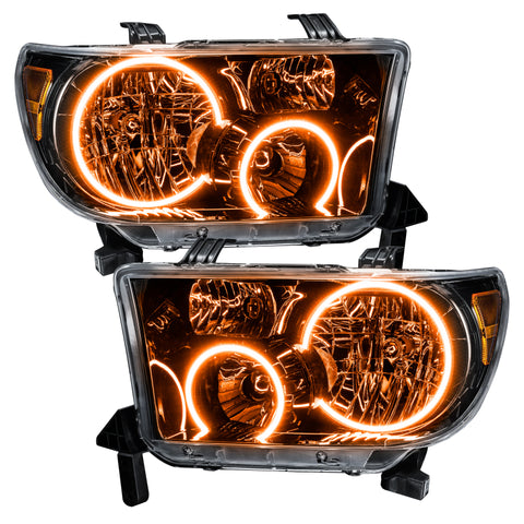 Oracle 07-11 Toyota Tundra Pre-Assembled Headlights - Black Housing - w/o Controller - 7119-334